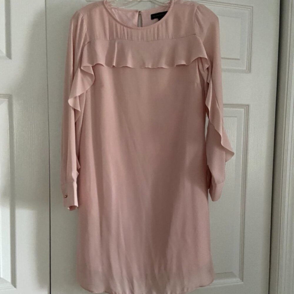 Banana Republic Pink Ruffle Dress
